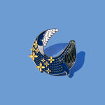 Blue Whale Lapel Pin