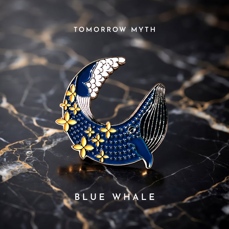 Blue Whale Lapel Pin