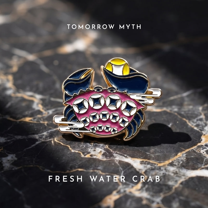 Fresh Water Crab Lapel Pin